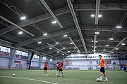 Reference, Indoor soccer arena, football hall, sports, gym, Temp, Barnaul, Russia, Siberia